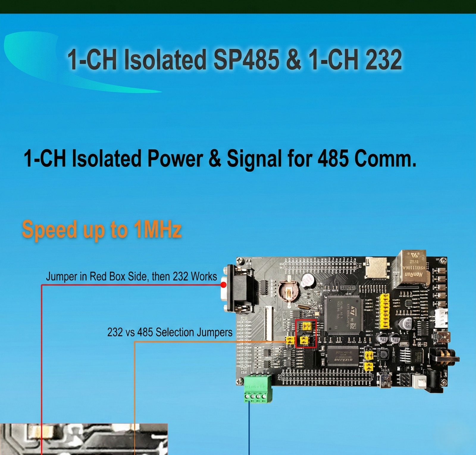 STM32H743IIT6 board — DSP and algorithm processing