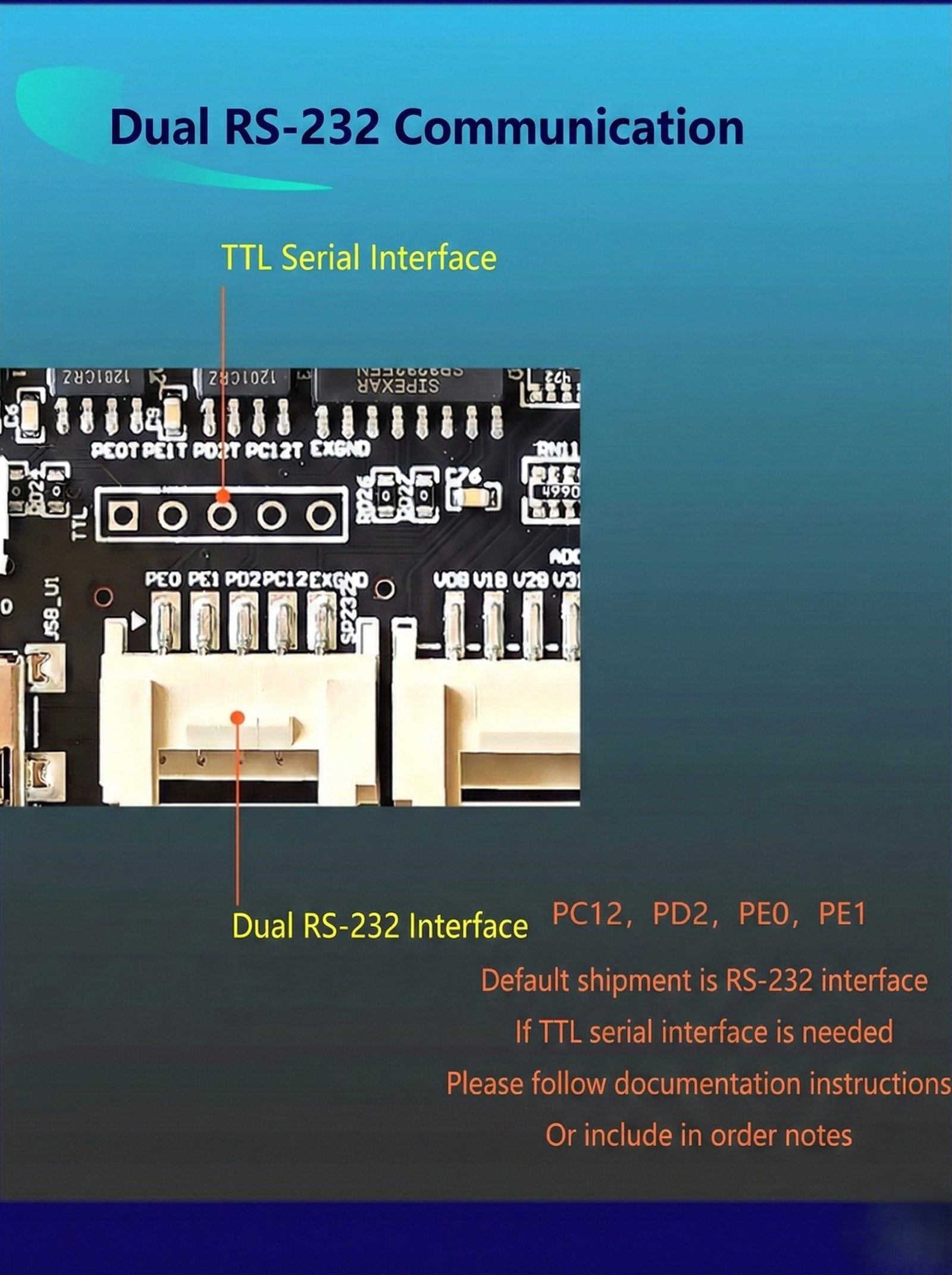 STM32H743VIT6 board — connector layout and pinout