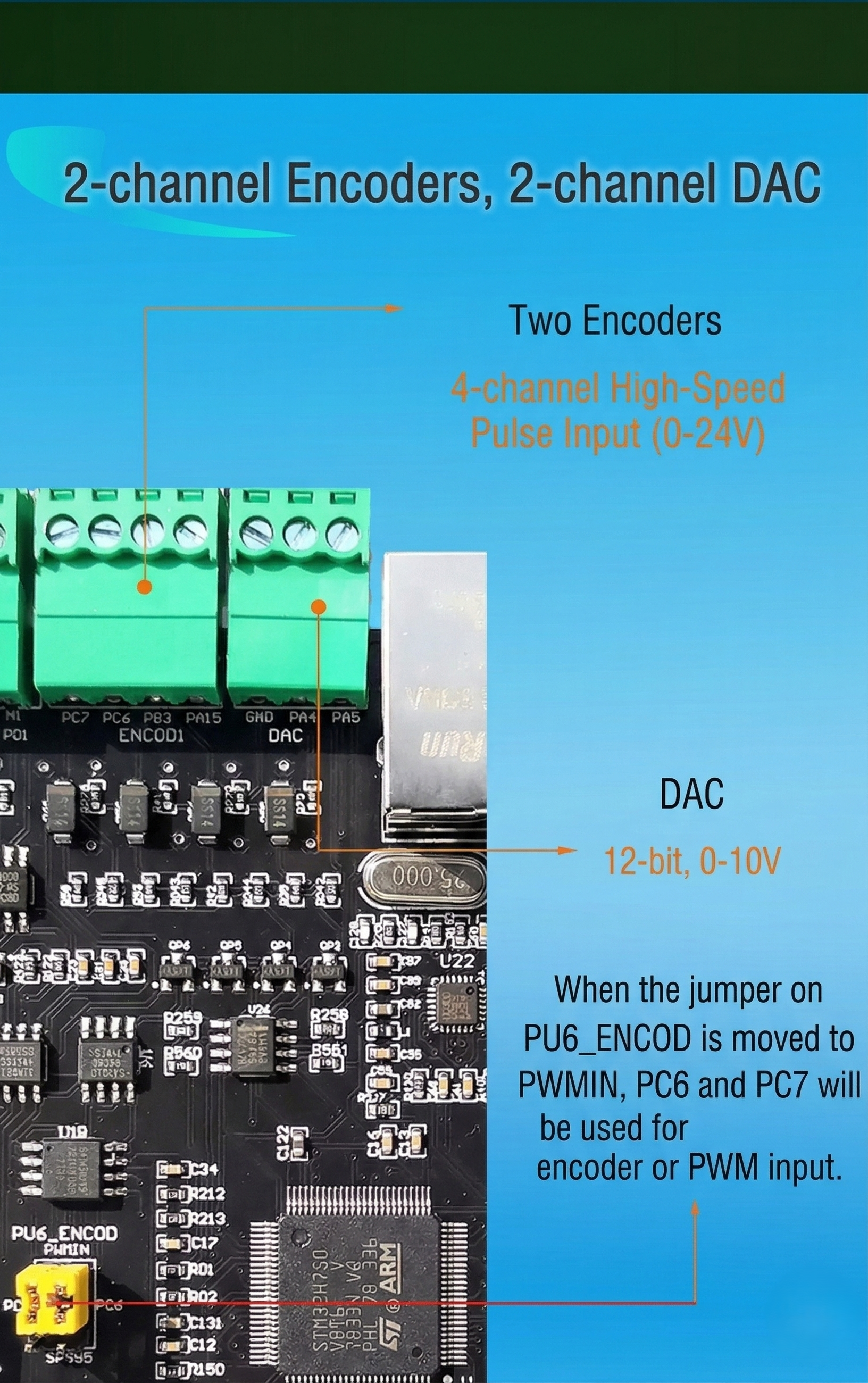 STM32H750 standard board — detail 12
